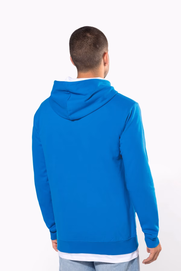 K446 sweat capuche contrastee homme