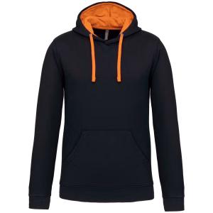 K446 sweat capuche contrastee homme