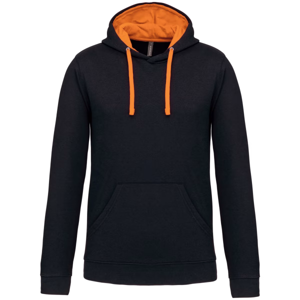 K446 sweat capuche contrastee homme