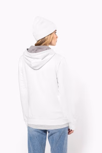 K465 sweat capuche contrastee femme