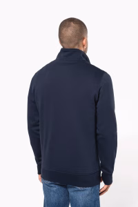 K487 sweat col zip dos