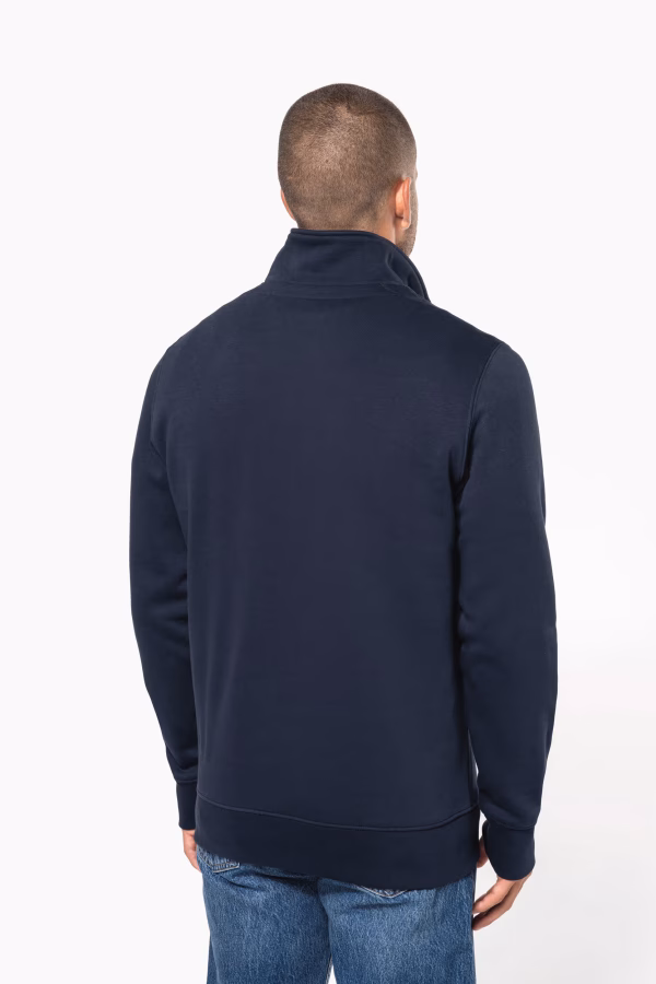 K487 sweat col zip dos
