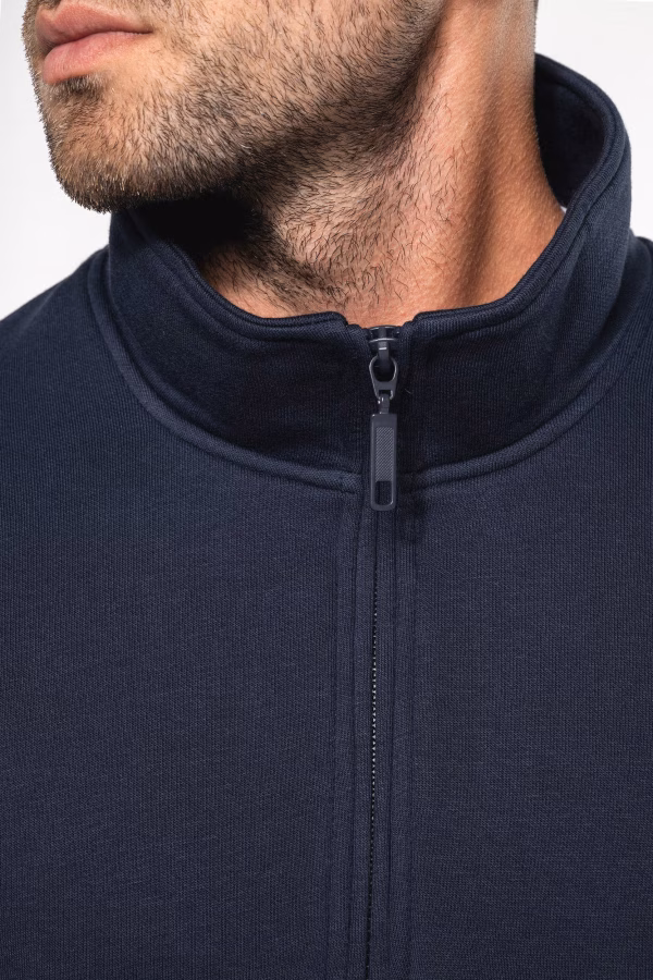 K487 sweat col zip zoom