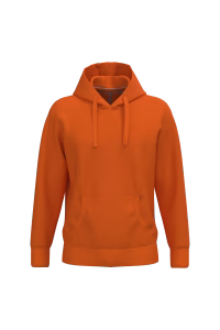 K489 sweat capuche epais orange