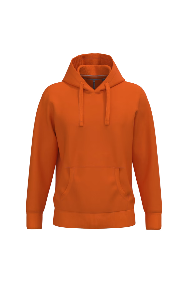 K489 sweat capuche epais orange