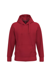 K489 sweat capuche epais rouge