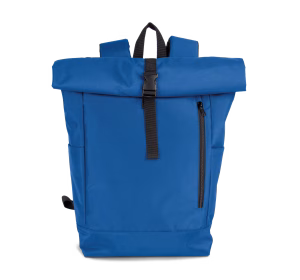 Ki0195 sac a dos casual roll top bleu