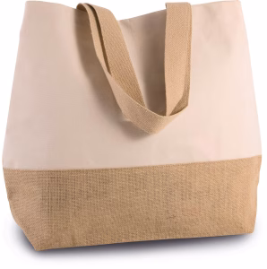Ki0235 sac coton jute naturel