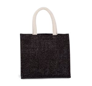 Ki0273 sac jute moyen noir