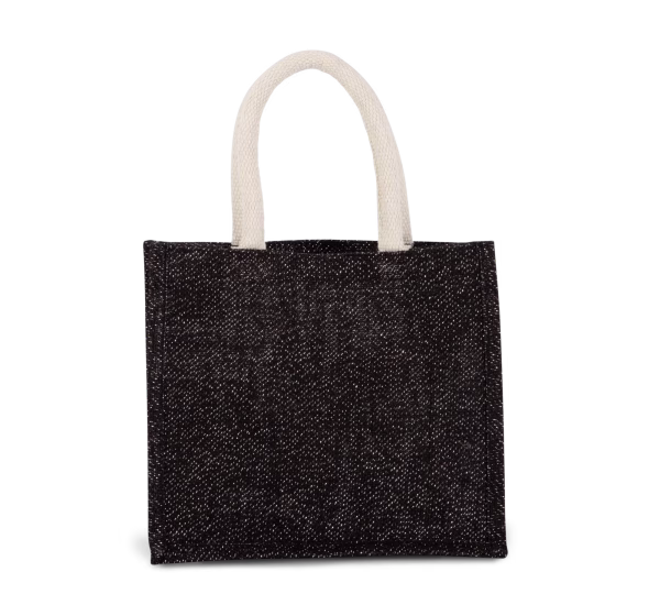 Ki0273 sac jute moyen noir