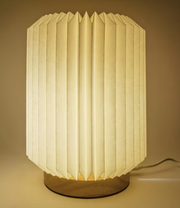 Lampe led en papier pliable