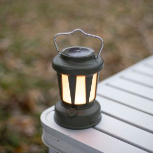 Lampe solaire rechargeable ambiance zoom