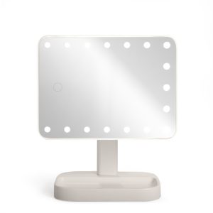 Miroir de maquillage lumineux face