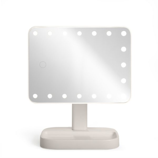 Miroir de maquillage lumineux face