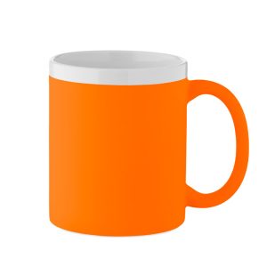 Mo2890 mug en gres orange fluo
