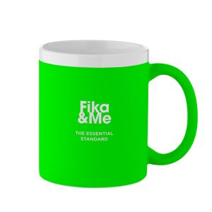 Mo2890 mug en gres vert fluo