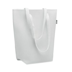 Mo6660 sac shopping feutre blanc