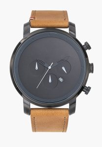 Montre castan cuir