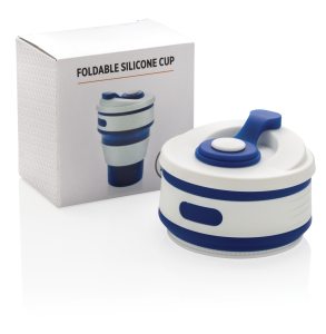 Mug pliable bleu ambiance