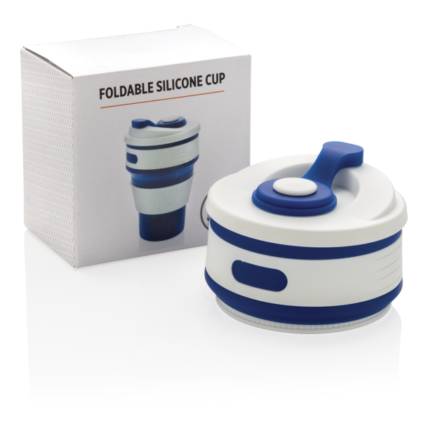 Mug pliable bleu ambiance