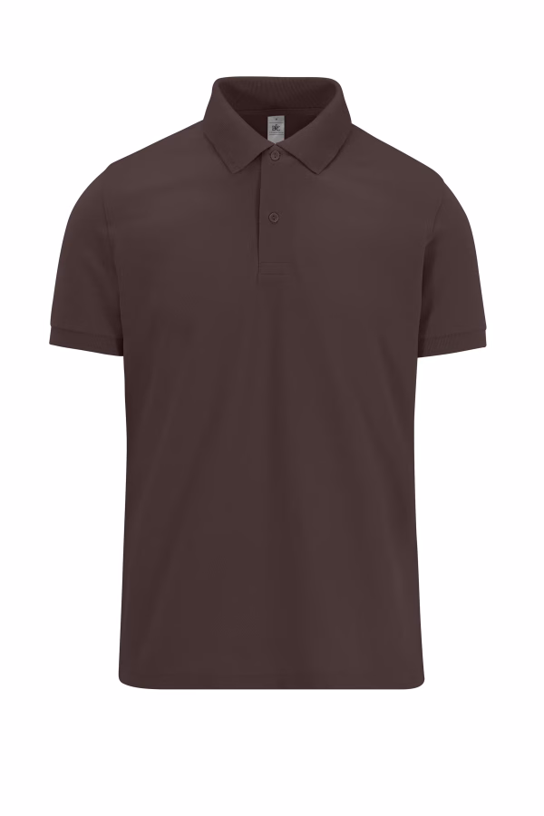 My polo 180 homme manches courtes chocolat
