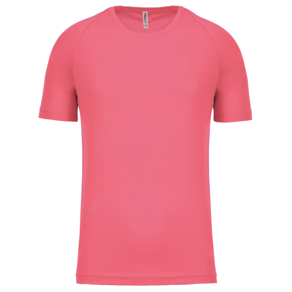 Pa438 tshirt sport homme corail