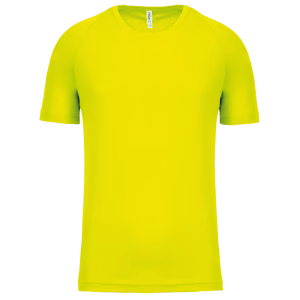 Pa438 tshirt sport homme fluo