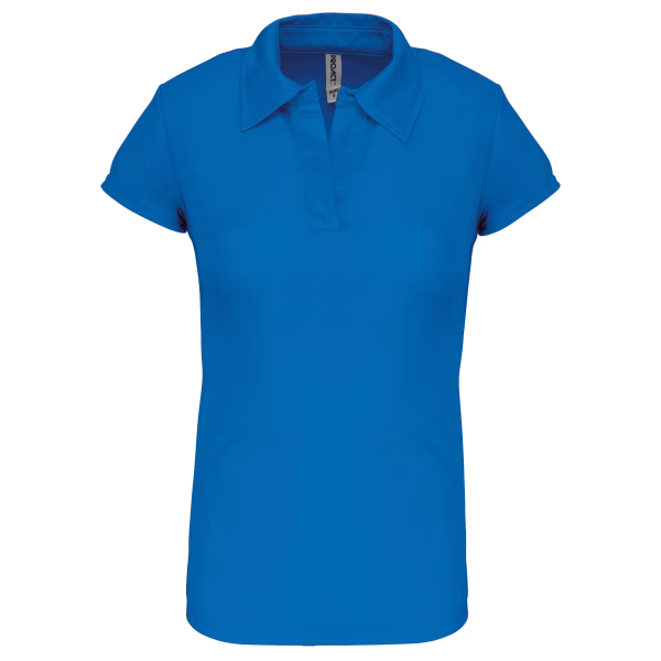 Pa483 polo femme sport noir