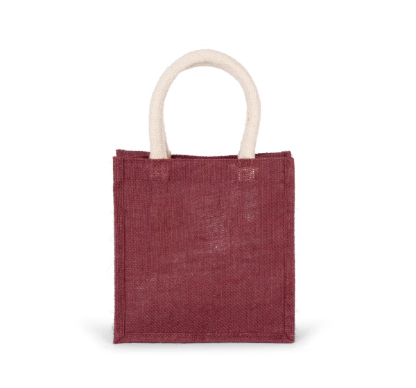 Ps ki0272sac jute petit modele bordeaux