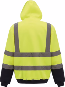 Ps yhvk05 sweatshirt capuche haute visibilite dos