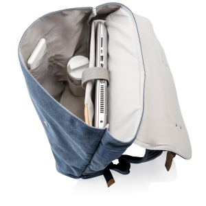 Sac a dos ordinateur en toile interieur