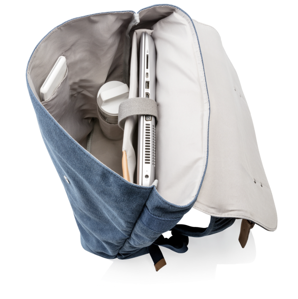 Sac a dos ordinateur en toile interieur