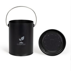 Seau a compost de cuisine ouvert