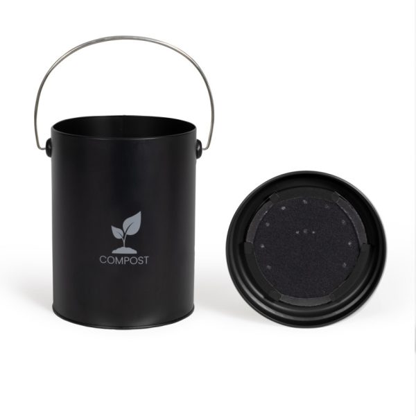 Seau a compost de cuisine ouvert