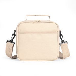 Set sacoche lunch box beige