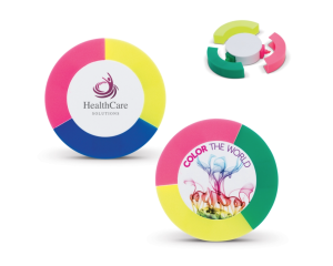 Surligneurs forme ronde personnalisable goodies