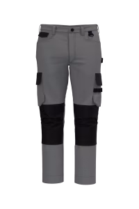 Wk742 pantalon bicolore gris