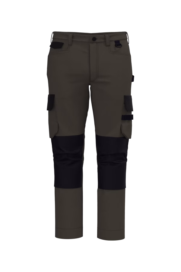 Wk742 pantalon bicolore kaki