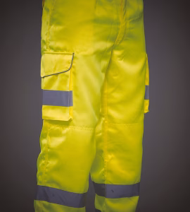 Yhv018t pantalon cargo jaune