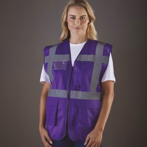 Yhvw801 gilet de securite multiopoches violet