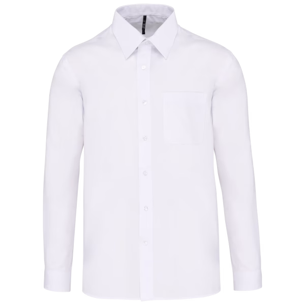 K545 chemise popeline homme blanc