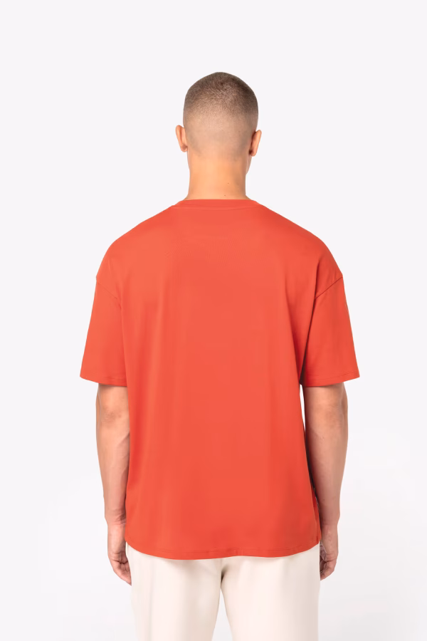 Ns352 t shirt dos oversize homme