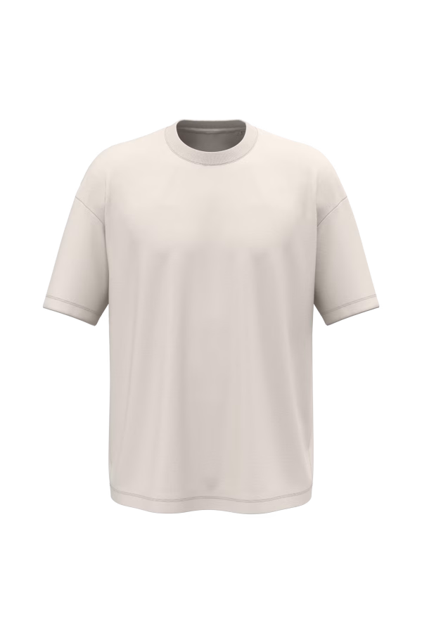 Ns352 t shirt oversize ivoire homme