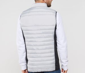 Pk316 bodywarmer bi matiere homme dos