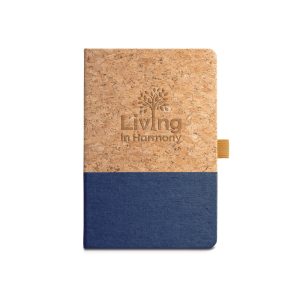 93277 carnet liege et lin bleu