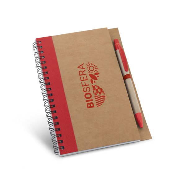 93715 carnet et stylo a6 rouge