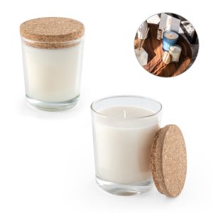 95078 bougie aromatique dans une coupelle en verre avec un couvercle