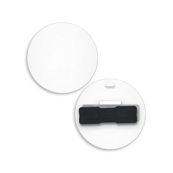 Badge plastique dos