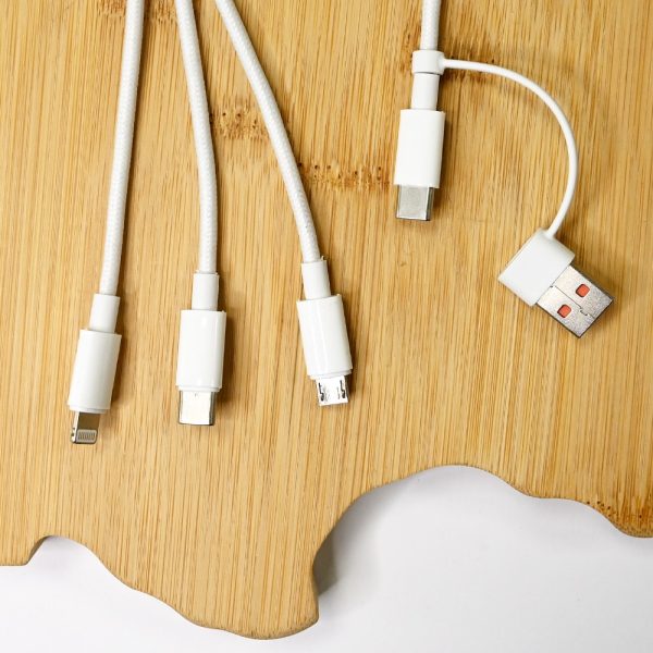 Green desk flexy blanc zoom cables