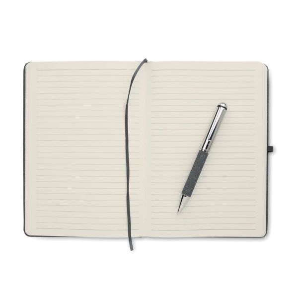 Mo2195 carnet cuir et stylo zoom